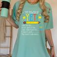 Teacher Power Of Yet Cant Do This Inspirational Women Men Women's Comfort Colors T-Shirt Chalky Mint Teacher Power Of Yet Cant Do This Inspirational Women Men Women's Comfort Colors T-Shirt Chalky Mint