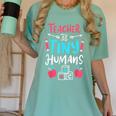 Teacher Preschool Pre K Kindergarten Women's Comfort Colors T-Shirt Chalky Mint