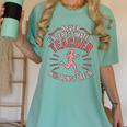 Teacher Who Runs Half Marathon Runner Running Lover Graphic Women's Comfort Colors T-Shirt Chalky Mint Teacher Who Runs Half Marathon Runner Running Lover Graphic Women's Comfort Colors T-Shirt Chalky Mint