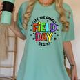 Teacher Student Field Day Let The Games Begin Field Day Women's Comfort Colors T-Shirt Chalky Mint Teacher Student Field Day Let The Games Begin Field Day Women's Comfort Colors T-Shirt Chalky Mint