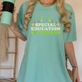 Teacher Superhero Student Educator Special Education Women's Comfort Colors T-Shirt Chalky Mint