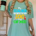 My Teacher Survived 100 Days Of Me Dab 100 Days Of School For Men Women Kids Women's Comfort Colors T-Shirt Chalky Mint My Teacher Survived 100 Days Of Me Dab 100 Days Of School For Men Women Kids Women's Comfort Colors T-Shirt Chalky Mint