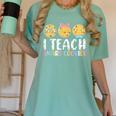 Teacher I Teach Smart Cookies For Men Women Kids Women's Comfort Colors T-Shirt Chalky Mint