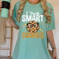 Teacher I Teach Smart Cookies Nerd Women's Comfort Colors T-Shirt Chalky Mint Teacher I Teach Smart Cookies Nerd Women's Comfort Colors T-Shirt Chalky Mint