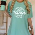 Teacher Thankful Blessed & Kind Of A Mess Hearts Cute Women's Comfort Colors T-Shirt Chalky Mint Teacher Thankful Blessed & Kind Of A Mess Hearts Cute Women's Comfort Colors T-Shirt Chalky Mint