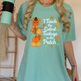 Teacher Thanksgiving I Teach The Cutest Turkeys In The Patch Women's Comfort Colors T-Shirt Chalky Mint Teacher Thanksgiving I Teach The Cutest Turkeys In The Patch Women's Comfort Colors T-Shirt Chalky Mint