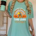 Teacher Thanksgiving Thankful For My Third Grade Turkeys Women's Comfort Colors T-Shirt Chalky Mint