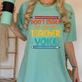 Teacher Voice Teacherlife Primary School Teacher Women's Comfort Colors T-Shirt Chalky Mint Teacher Voice Teacherlife Primary School Teacher Women's Comfort Colors T-Shirt Chalky Mint