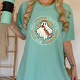 Teacher Will Trade Students For Candy Easy Halloween Costume Women's Comfort Colors T-Shirt Chalky Mint Teacher Will Trade Students For Candy Easy Halloween Costume Women's Comfort Colors T-Shirt Chalky Mint