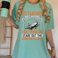 My Teacher Was Wrong I Get Paid To Stare Out The Window Women's Comfort Colors T-Shirt Chalky Mint My Teacher Was Wrong I Get Paid To Stare Out The Window Women's Comfort Colors T-Shirt Chalky Mint