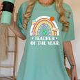 Teacher Of The Year Best Teacher Ever Men Women Women's Comfort Colors T-Shirt Chalky Mint Teacher Of The Year Best Teacher Ever Men Women Women's Comfort Colors T-Shirt Chalky Mint