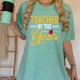 Teacher Of The Year Men Women Teachers Women's Comfort Colors T-Shirt Chalky Mint Teacher Of The Year Men Women Teachers Women's Comfort Colors T-Shirt Chalky Mint