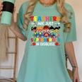 Teachers Are Just Superheroes In Disguise Back To School Women's Comfort Colors T-Shirt Chalky Mint Teachers Are Just Superheroes In Disguise Back To School Women's Comfort Colors T-Shirt Chalky Mint