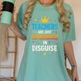 Teachers Are JUST Superheroes Fun School Women's Comfort Colors T-Shirt Chalky Mint Teachers Are JUST Superheroes Fun School Women's Comfort Colors T-Shirt Chalky Mint