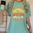All Teachers Love Brains Shirt Halloween Teachers Women's Comfort Colors T-Shirt Chalky Mint