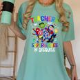 Teachers Are Superheroes Back To School Women's Comfort Colors T-Shirt Chalky Mint