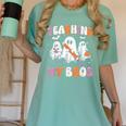Teaching My Boos Teacher Cute Ghost Teacher Halloween Women's Comfort Colors T-Shirt Chalky Mint Teaching My Boos Teacher Cute Ghost Teacher Halloween Women's Comfort Colors T-Shirt Chalky Mint