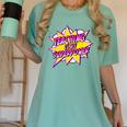 Teaching Is My Superpower Retro Comic Super Teacher Women's Comfort Colors T-Shirt Chalky Mint Teaching Is My Superpower Retro Comic Super Teacher Women's Comfort Colors T-Shirt Chalky Mint