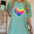 Teaching Is a Work Of Heart Tie Dye Hippie For Teacher For Men Women Girls Kids Women's Comfort Colors T-Shirt Chalky Mint