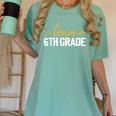 Team 6th Grade Hello Sixth Grade Crew Squad Teacher Kids Women's Comfort Colors T-Shirt Chalky Mint
