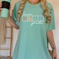 Team First Grade Back To School 1st Grade Teacher Kids Cute Women's Comfort Colors T-Shirt Chalky Mint