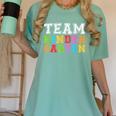 Team Kindergarten Shirt Boy Girl Teacher Graduation Women's Comfort Colors T-Shirt Chalky Mint Team Kindergarten Shirt Boy Girl Teacher Graduation Women's Comfort Colors T-Shirt Chalky Mint