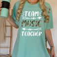 Team Music Teacher Camo Teacher Student Back To School Women's Comfort Colors T-Shirt Chalky Mint Team Music Teacher Camo Teacher Student Back To School Women's Comfort Colors T-Shirt Chalky Mint