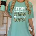 Team School Nurse Camo Teacher Student Back To School For Men Women Women's Comfort Colors T-Shirt Chalky Mint