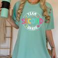 Team Second Grade Teacher Back To School 2nd Grade Squad Women's Comfort Colors T-Shirt Chalky Mint Team Second Grade Teacher Back To School 2nd Grade Squad Women's Comfort Colors T-Shirt Chalky Mint