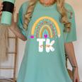 Team TK Transitional Kindergaten TK Crew Squad Teacher Kids Women's Comfort Colors T-Shirt Chalky Mint