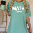 TeeArt Math Mathematics Queen Math Teacher Women's Comfort Colors T-Shirt Chalky Mint