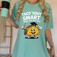 Test Day Teacher Shirt Motivational Testing Day Taco Testing Women's Comfort Colors T-Shirt Chalky Mint