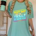 Testing Day Test Day May The Skills Be With You Teacher Women's Comfort Colors T-Shirt Chalky Mint