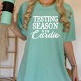 Testing Season Is My Cardio Teacher Test Day Women's Comfort Colors T-Shirt Chalky Mint Testing Season Is My Cardio Teacher Test Day Women's Comfort Colors T-Shirt Chalky Mint