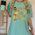 Thankful For My 4th Grade Turkey Thanksgiving Turkey Teacher Women's Comfort Colors T-Shirt Chalky Mint Thankful For My 4th Grade Turkey Thanksgiving Turkey Teacher Women's Comfort Colors T-Shirt Chalky Mint