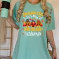Thankful For My 5th Grade Turkeys Thanksgiving Teacher Fall Women's Comfort Colors T-Shirt Chalky Mint Thankful For My 5th Grade Turkeys Thanksgiving Teacher Fall Women's Comfort Colors T-Shirt Chalky Mint