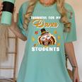 Thankful For My Dance Students Thanksgiving Turkey Teacher For Men Women Girls Kids Women's Comfort Colors T-Shirt Chalky Mint
