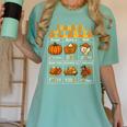 Thankful Syllables Teacher Thanksgiving Educational Kids Women's Comfort Colors T-Shirt Chalky Mint Thankful Syllables Teacher Thanksgiving Educational Kids Women's Comfort Colors T-Shirt Chalky Mint