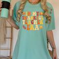 In My Thankful Teacher Era Autumn Thanksgiving Fall Season Women's Comfort Colors T-Shirt Chalky Mint In My Thankful Teacher Era Autumn Thanksgiving Fall Season Women's Comfort Colors T-Shirt Chalky Mint