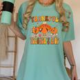 Thankful Teacher's Aide Thanksgiving Autumn Fall Women Men Women's Comfort Colors T-Shirt Chalky Mint