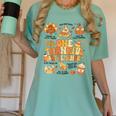 Thanksgiving One Thankful Art Teacher Fall Groovy Men Women Women's Comfort Colors T-Shirt Chalky Mint Thanksgiving One Thankful Art Teacher Fall Groovy Men Women Women's Comfort Colors T-Shirt Chalky Mint