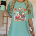 Thanksgiving Teacher Books Turkey Reading Book Women's Comfort Colors T-Shirt Chalky Mint Thanksgiving Teacher Books Turkey Reading Book Women's Comfort Colors T-Shirt Chalky Mint