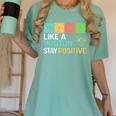 Think Like A Proton Stay Positive Science Teacher Women's Comfort Colors T-Shirt Chalky Mint Think Like A Proton Stay Positive Science Teacher Women's Comfort Colors T-Shirt Chalky Mint