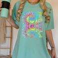 Tie Dye 8th Grade Typography Team Eighth Grade Teacher Women's Comfort Colors T-Shirt Chalky Mint