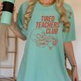 Tired Teachers Club Women's Comfort Colors T-Shirt Chalky Mint