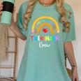 TK And Kinder Crew TK Teacher Transitional Kindergarten PreK Women's Comfort Colors T-Shirt Chalky Mint