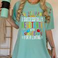 Toddler Negotiator Preschool Teacher Humor Babysitters Women's Comfort Colors T-Shirt Chalky Mint Toddler Negotiator Preschool Teacher Humor Babysitters Women's Comfort Colors T-Shirt Chalky Mint