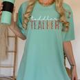 Toddler Teacher Leopard Appreciation For Women For Work Women's Comfort Colors T-Shirt Chalky Mint Toddler Teacher Leopard Appreciation For Women For Work Women's Comfort Colors T-Shirt Chalky Mint
