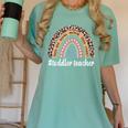Toddler Teacher Rainbow Leopard Infant Teacher Men Women Women's Comfort Colors T-Shirt Chalky Mint Toddler Teacher Rainbow Leopard Infant Teacher Men Women Women's Comfort Colors T-Shirt Chalky Mint