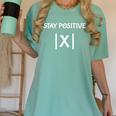 Top Math Teacher Joke Men Women Fun Stay Positive Women's Comfort Colors T-Shirt Chalky Mint